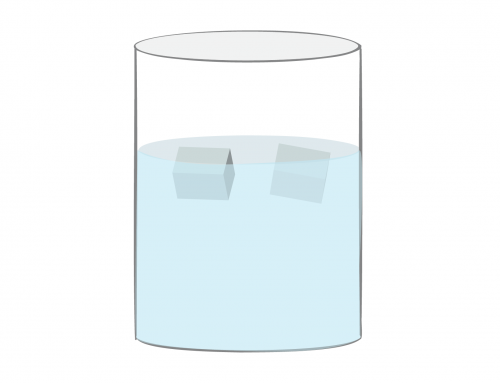 Ice Cubes in a Glass!